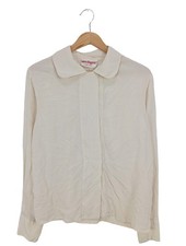 LAURA BIAGIOTTI Schlupf-Bluse Damen Bluse Gr. DE 42 wollweiß Casual-Look