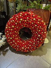 48 cm grosser Kugelkranz gold