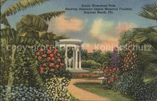 Daytona Beach Scenic Waterfront Park American Legion Memorial Fountain