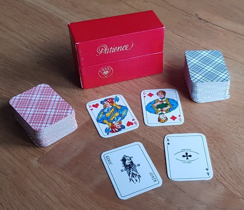 Altes kartenspiel patience ass - altes,