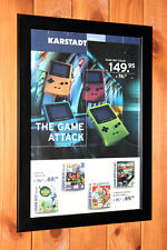 Hugo 2 A Bug's Life Game Boy Color Vintage kleines Promo Poster / Werbeseite gerahmt