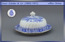 Oscar Schaler Butterdose Blau