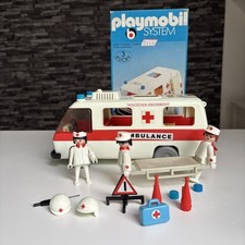 Playmobil 3254 Krankenwagen von 1977 mit Figuren mit OVP 