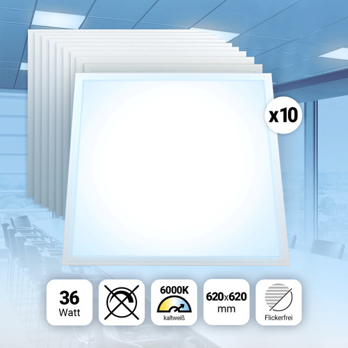 Aktion 10x led panel 62x62 - aktion!,