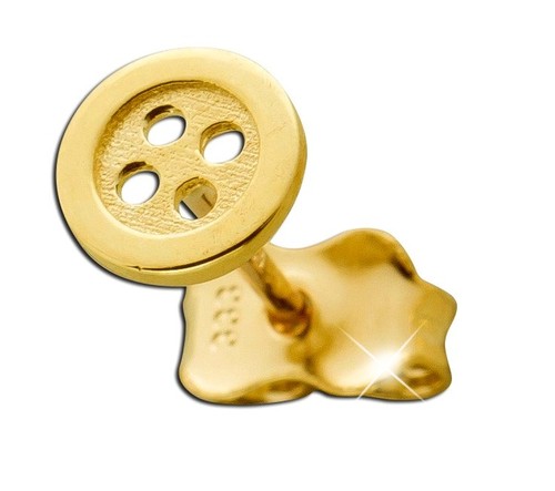 Echt gold single - gold, ohrring
