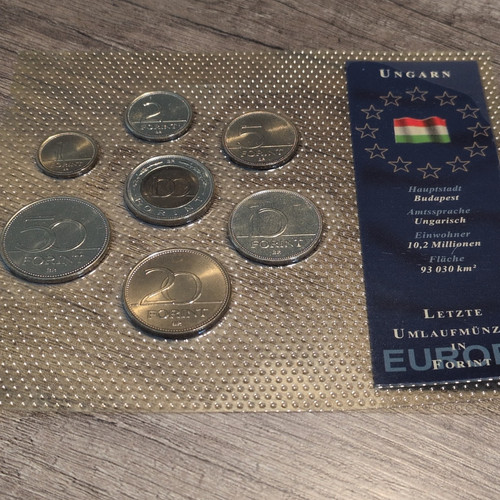 Ungarn forint kursmünzen set - ungarn, kursmünzen-set