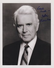 JOHN FORSYTHE Original Autogramm signiertes 20x25 Großfoto Portrait Denver Clan