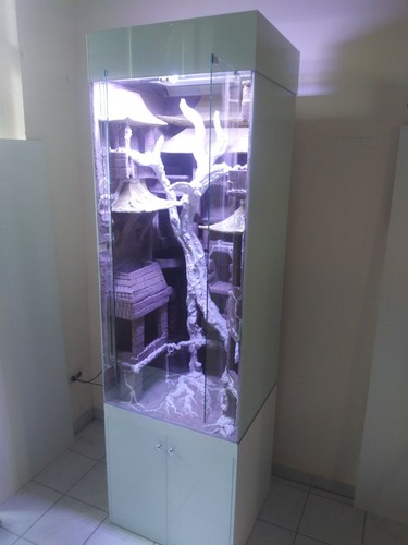 Glas terrarium 70x60x150cm - ,
