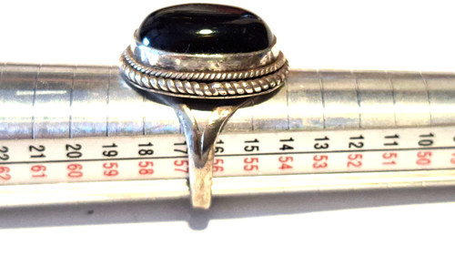 Ring 925 silber schwarzer - schwarzer, onyx