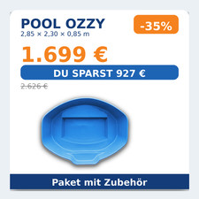 GFK Pool 2,85x2,3x0,85