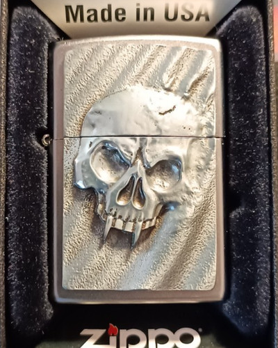 Zippo desert skull - skull, 3d