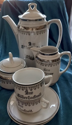 Uraltes kaffeeservice zur - kaffeeservice, "
