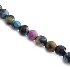 Feuer Achat Perlen 4 mm facettiert Halbedelstein ca. 90 Stück nenad-design E008