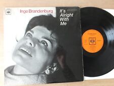 Inge Brandenburg – It's Alright With Me  1st Press GERMANY  1965  LP  Vinyl vg++