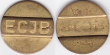 Wert- Marke f. Münz-zähler ECJB nicht im Menzel verzeichnet