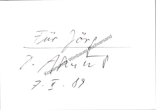 Original autogramm dieter - original,