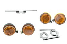 Blinker rund mit HALTER chrom