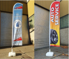 Beachflag, Fahne Auto Reifen