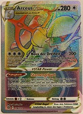 Pokemon Arceus VSTAR Rainbow | Deutsch 176/172 Strahlende Sterne | Near Mint