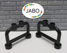 F11/11/6) Lego 2x 4083  Zaun / Absperrung schwarz 6332 7814 7730 7198 10183 6987