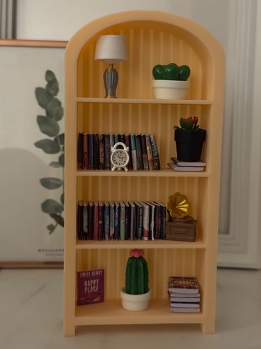 Miniatur bücherregal mit - miniatur,
