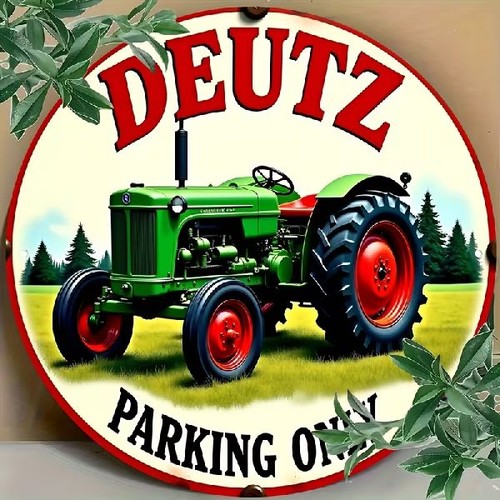 Blechschild rund deutz - blechschild,