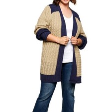 Sheego Damen Strickjacke