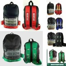 JDM TK Bride Outdoor Laptop Rucksack Motorrad Racing Tasche Harness Strap Bag
