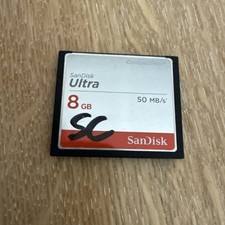 8GB Compact Flash Card Ultra 50 MB/s ( 8 GB CF Karte ) SanDisk gebraucht