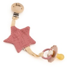 Schnullerhalter aus Musselin |