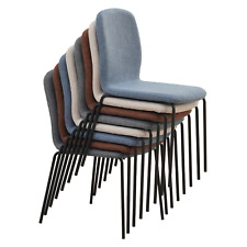 4x Stapelstuhl Konferenzstuhl stapelbar - Stühle Set Stoff - Albatros ENNA