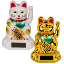 Glückskatze Solar Winkekatze