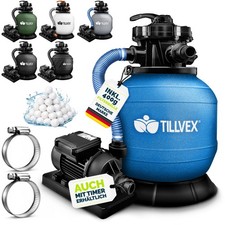 Sandfilteranlage mit Pumpe