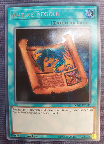 Antike regeln yugioh - antike, secret