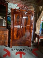 Biedermeier Schrank Historismus Mahagoni Schellack 