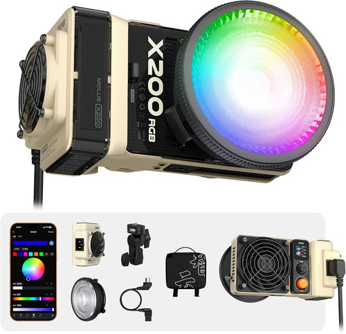 Zhiyun molus x200 rgb 200w - molus,