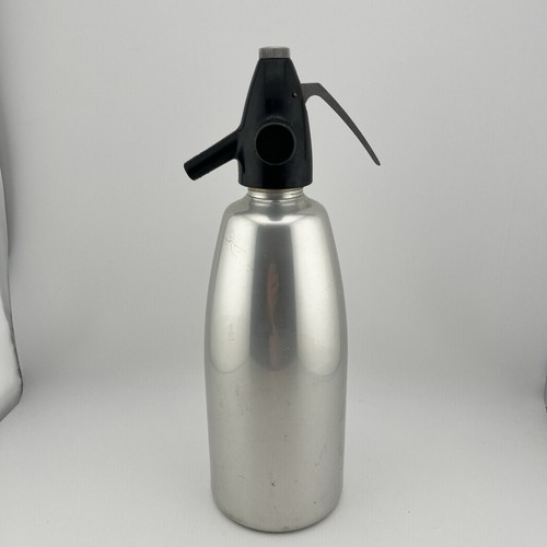 Vintage aluminum soda siphon - vintage,