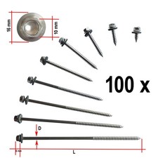 100x Trapezblech Schrauben