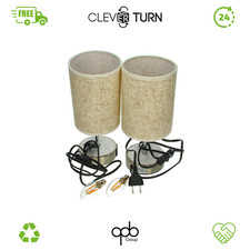 Lightess 2er Set Nachttischlampe Dimmbar Tischlampen Touch Dimmbar mit Ladefunkt