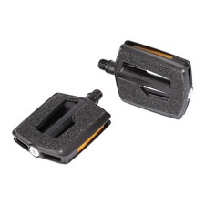 ergotec 86056001 Kunststoffpedal 836, 9/16", mit Reflektoren, schwarz (1 Paar)