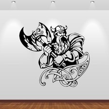 Wandtattoo Wikinger mit 2-Hand