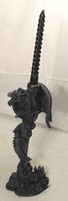 Kerzenhalter schwarz Drache Anne Stokes Fantasy Kerzenleuchter Gothic 2778