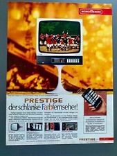 Nordmende Prestige Farbfernseher TV Original 1971 Vintage Advert Werbung Reklame