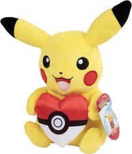 Pokemon Pikachu Pokeball Herz 20cm Plüsch Figur Kuschel-Tier NEU Plüschtier