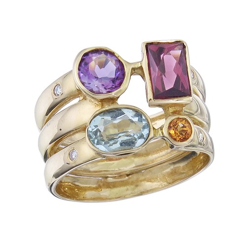 Ring farbsteine diamanten - ring,