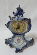 Porzellanuhr Kaminuhr Quarz