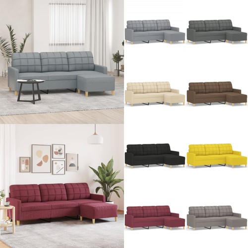 Sitzer sofa mit hocker - 3-sitzer,