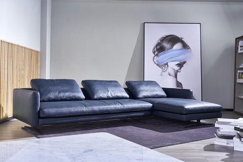 Leder sofa couch eck garnitur - leder,