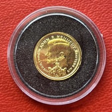1/25 Unze GOLD Münze / 20 Dollar Liberia 1993 PP / John F. Kennedy / KM#820