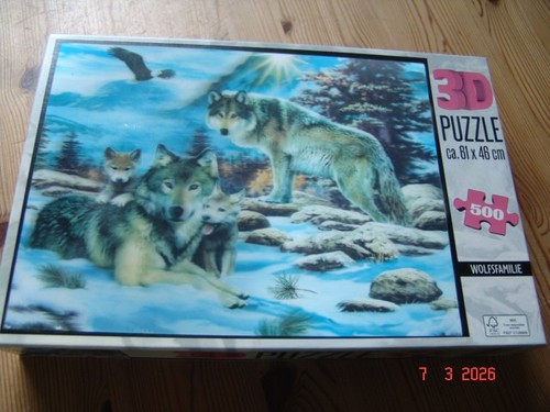 Puzzle wolfsfamilie 500 teile - 500,